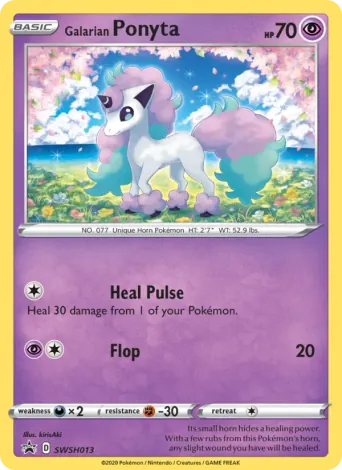 Galarian Ponyta Pokémon card #SWSH013