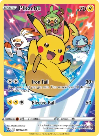 Pikachu Pokémon card #SWSH020