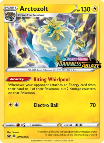 Arctozolt Pokémon card #SWSH036