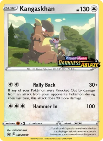 Kangaskhan Pokémon card #SWSH038