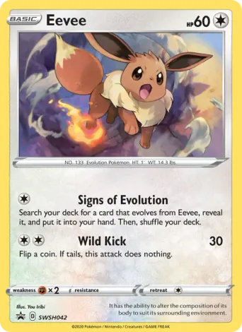 Eevee Pokémon card #SWSH042