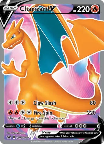 Charizard V Pokémon card #SWSH050