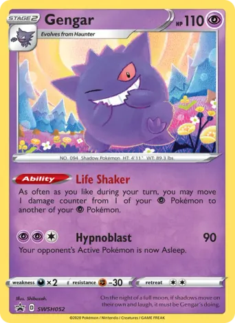 Gengar Pokémon card #SWSH052