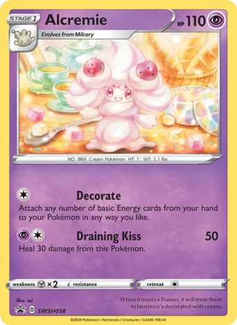 Alcremie Pokémon card #SWSH058