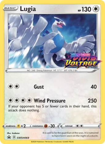 Lugia Pokémon card #SWSH069