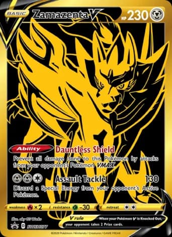 Zamazenta V Pokémon card #SWSH077
