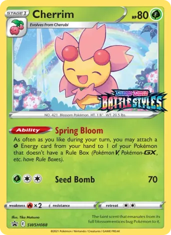 Cherrim Pokémon card #SWSH088