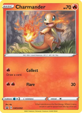 Charmander Pokémon card #SWSH092