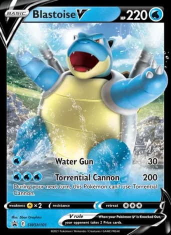 Blastoise V Pokémon card #SWSH101