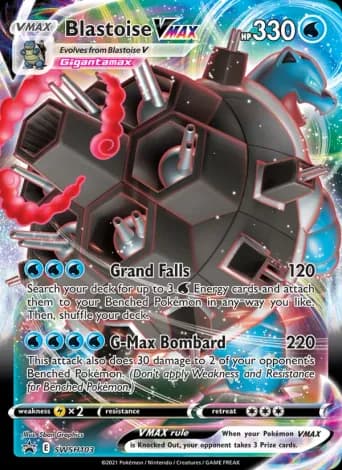 Blastoise VMAX Pokémon card #SWSH103