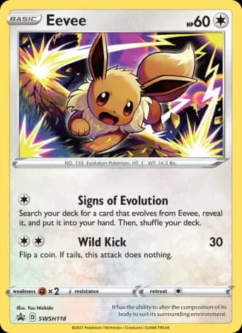 Eevee Pokémon card #SWSH118
