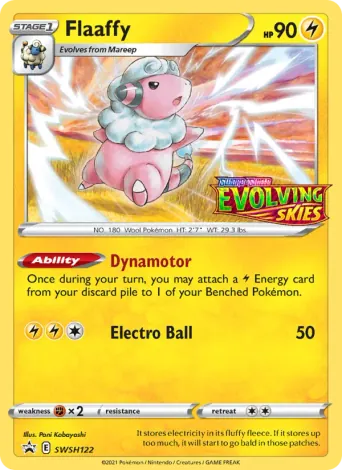 Flaaffy Pokémon card #SWSH122