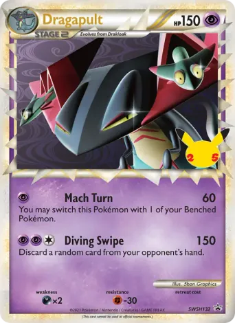 Dragapult Pokémon card #SWSH132