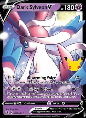 Dark Sylveon V Pokémon card #SWSH134