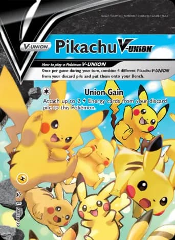 Pikachu V-UNION Pokémon card #SWSH139