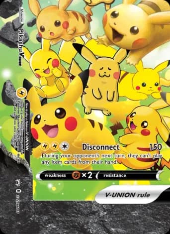 Pikachu V-UNION Pokémon card #SWSH141