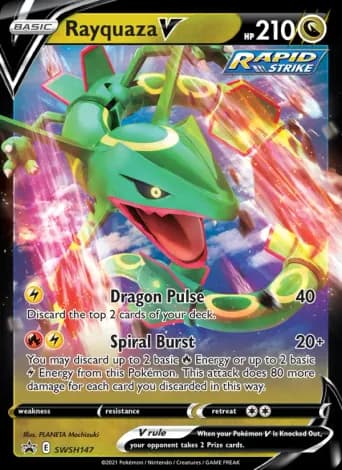 Rayquaza V Pokémon card #SWSH147