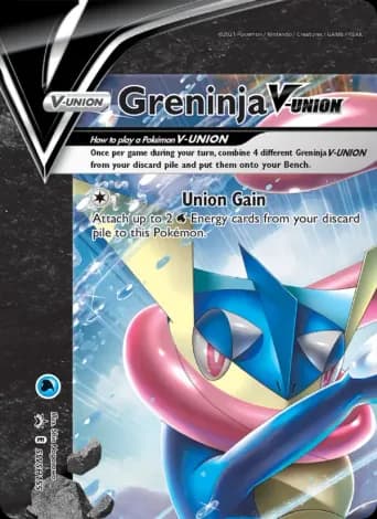 Greninja V-UNION Pokémon card #SWSH155