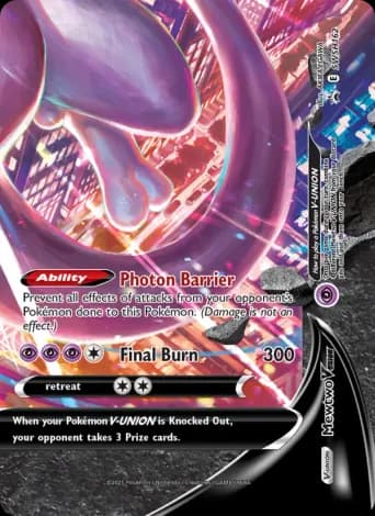 Mewtwo V-UNION Pokémon card #SWSH162