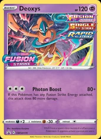 Deoxys Pokémon card #SWSH170
