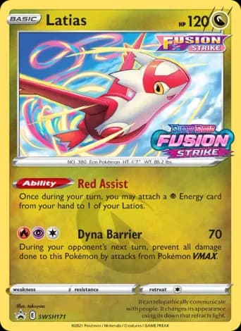 Latias Pokémon card #SWSH171