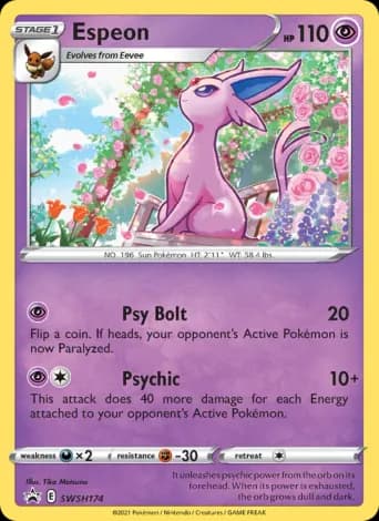 Espeon Pokémon card #SWSH174