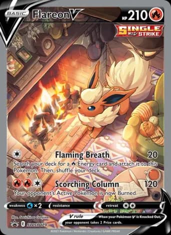 Flareon V Pokémon card #SWSH179