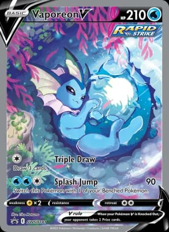 Vaporeon V Pokémon card #SWSH181