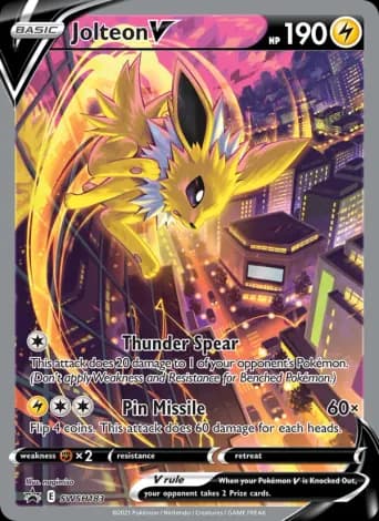 Jolteon V Pokémon card #SWSH183