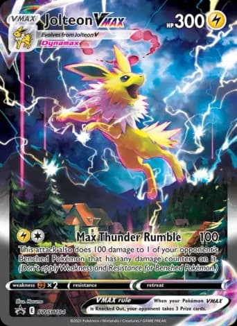 Jolteon VMAX Pokémon card #SWSH184