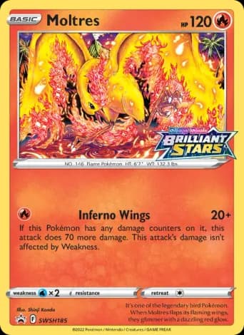 Moltres Pokémon card #SWSH185