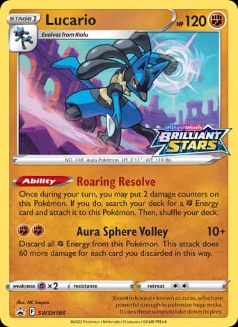 Lucario Pokémon card #SWSH186