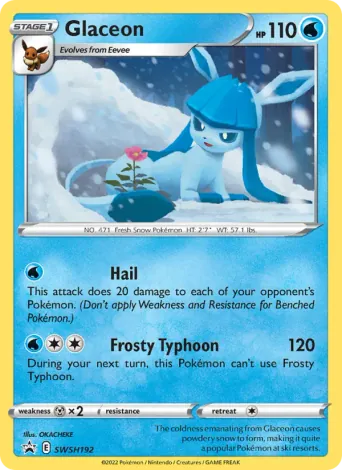 Glaceon Pokémon card #SWSH192