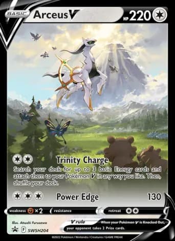 Arceus V Pokémon card #SWSH204