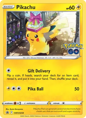 Pikachu Pokémon card #SWSH234