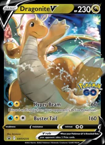 Dragonite V Pokémon card #SWSH235