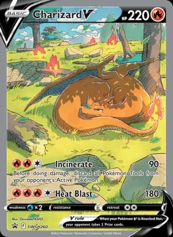 Charizard V Pokémon card #SWSH260