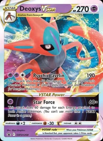 Deoxys VSTAR Pokémon card #SWSH268