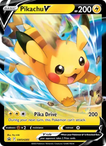 Pikachu V Pokémon card #SWSH285