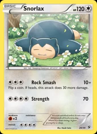 Snorlax Pokémon card #26
