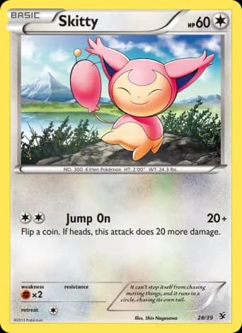Skitty Pokémon card #28