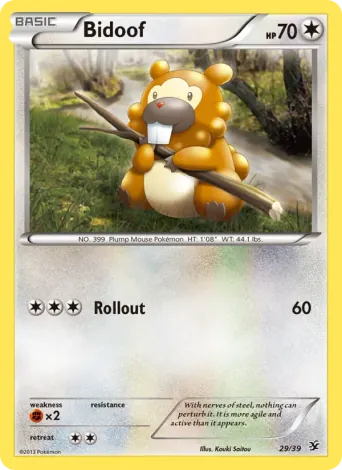Bidoof Pokémon card #29
