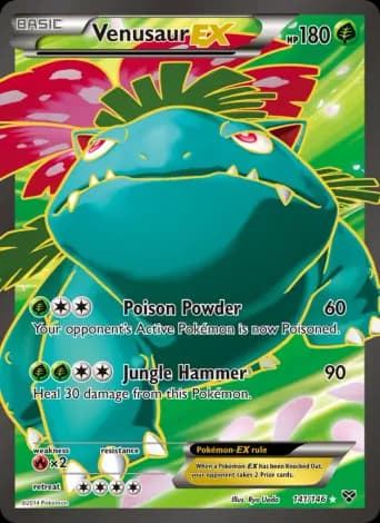 Venusaur EX Pokémon card #141