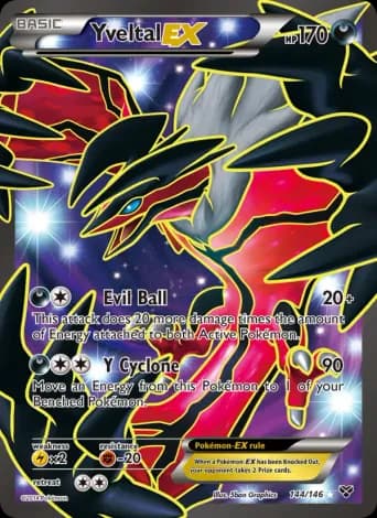 Yveltal EX Pokémon card #144
