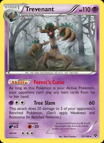 Trevenant Pokémon card #55
