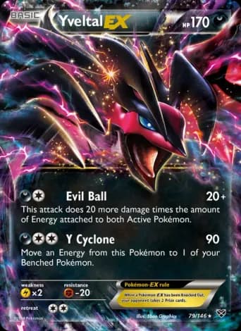Yveltal EX Pokémon card #79