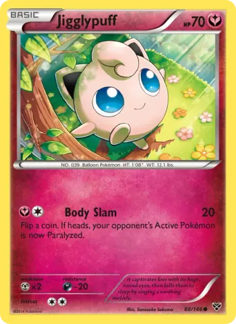 Jigglypuff Pokémon card #88