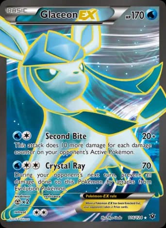 Glaceon EX Pokémon card #116