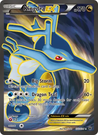 Kingdra EX Pokémon card #122