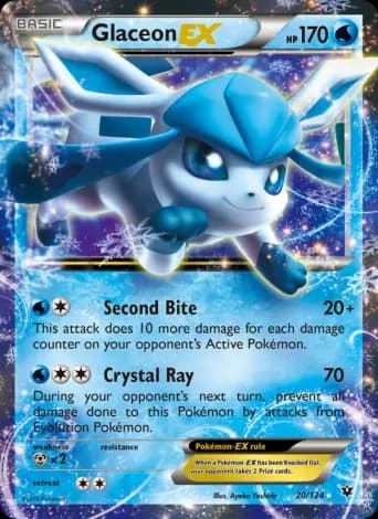 Glaceon EX Pokémon card #20